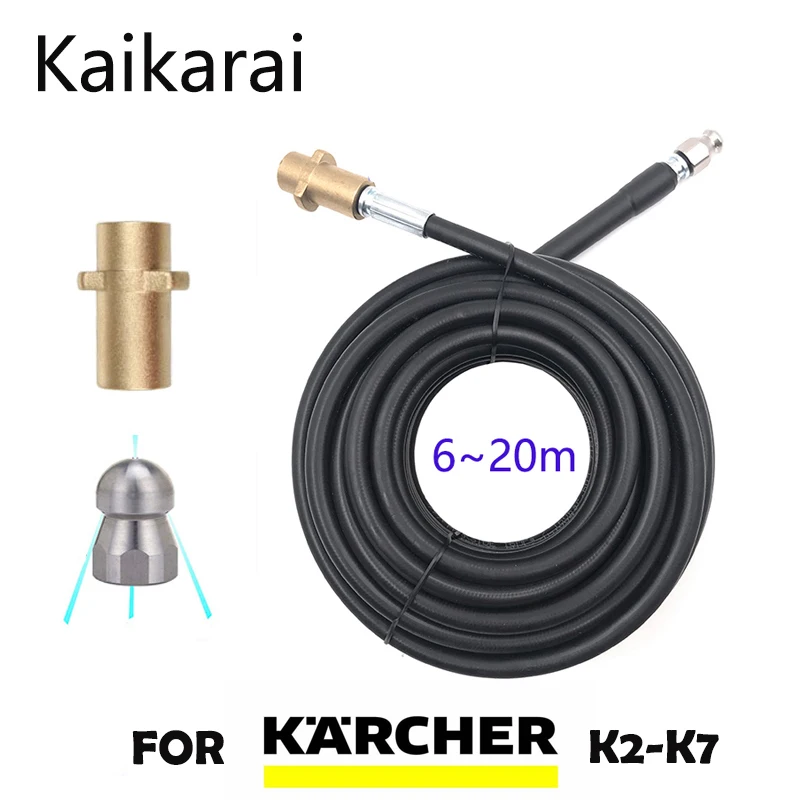 For karcher K2 K3 K4 K5 K6 K7 højtryksrenser højt tryk vandslange med Jetting dyse slange Kloak Afløb, Vand, Rengøring Slange