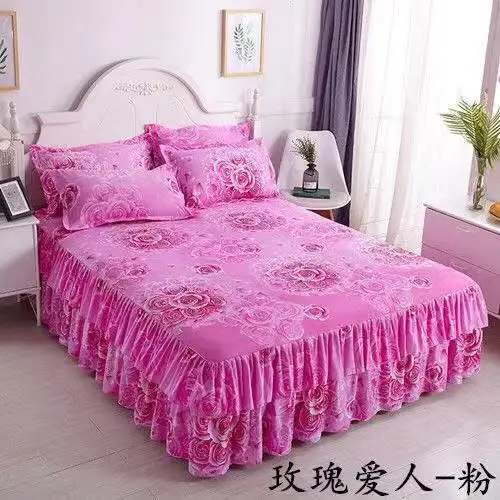 1 stykke blonder bed nederdel sengetøj Prinsesse sengetøj bed cover bed pigen bed dække Fuld Queen, King size