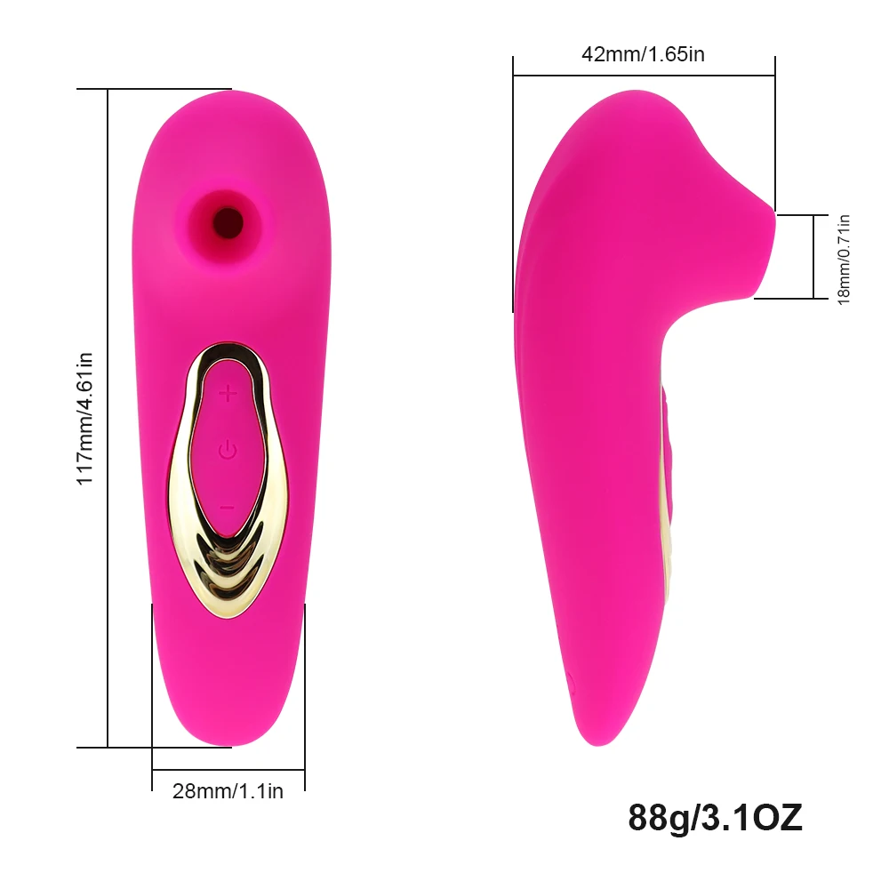 Klitoris Sugende Vibrator til Kvinder Genopladelige Brystvorter Sugekopper Stimulator 10 Tilstande Vandtæt Voksen Sex Legetøj Klitoris Massager