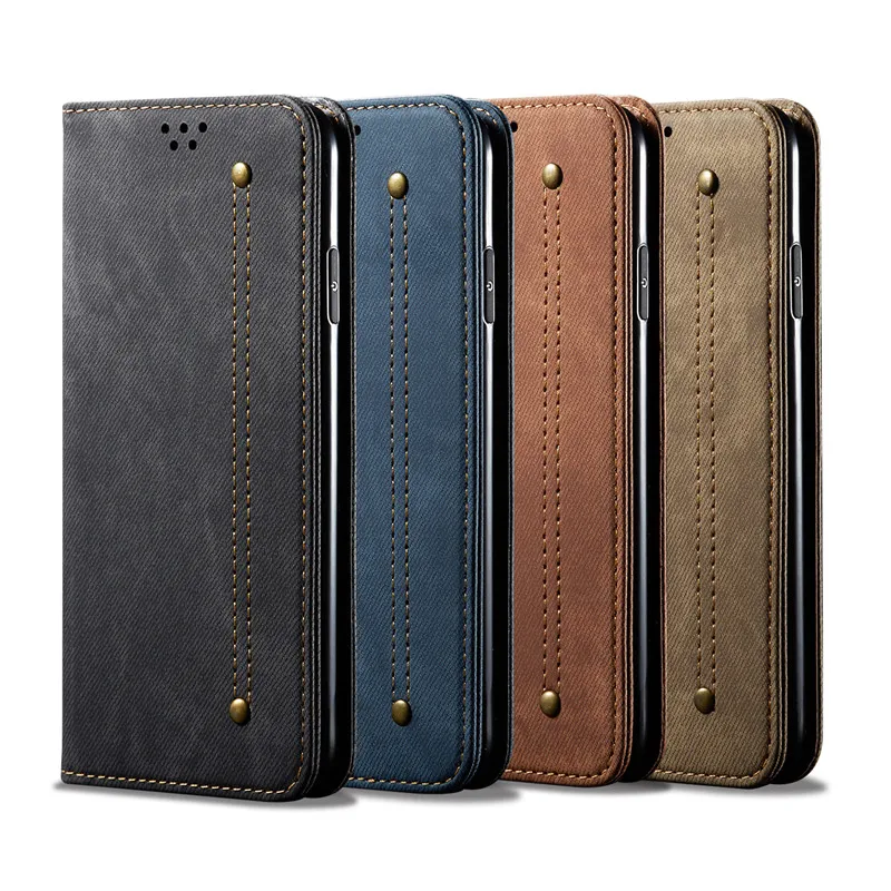 Luxury Denim, Læder Flip Phone Case For Iphone-11 Pro Max X Xr Xs Antal Magnetiske Tegnebog Card Cover Til Iphone 8 7 6 6s Plus Coque