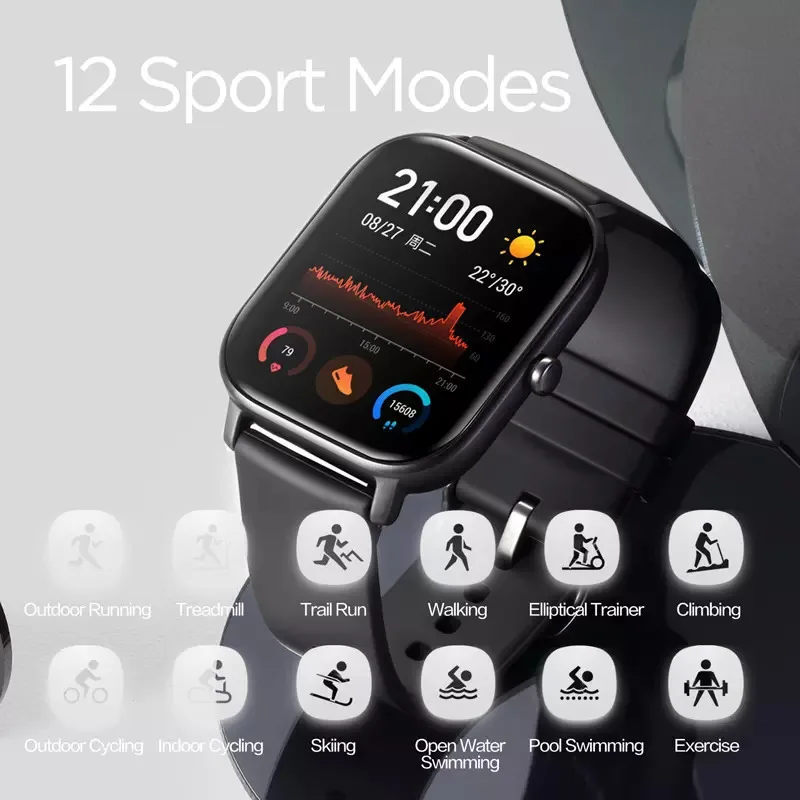 Amazfit GTS Smartwatch GPS-Sport Smarte Ure 2020 24 Dage Batteri-Musik Kontrol Huami Bluetooth Bærbare Ur til Kvinder, Mænd