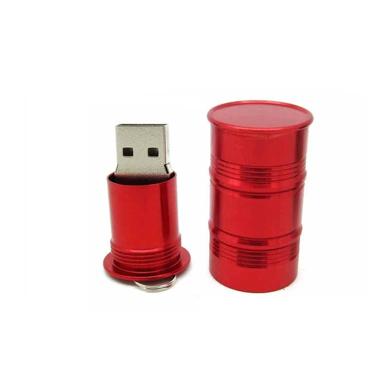 USB-flash-drev, pen-drev, 4GB, 8GB, 16GB, 32GB, 64GB mini olie flaske memory stick metal Tønde usb-stick reelle kapacitet pendrive