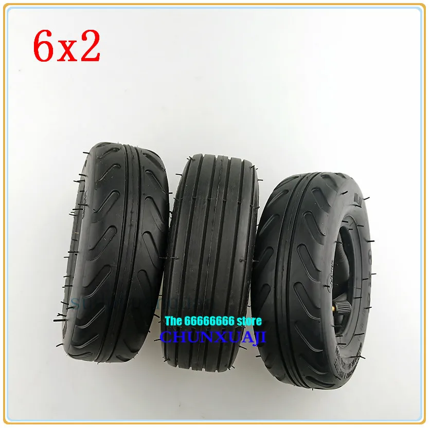 6x2 Pneumatiske dæk, slange, 6X2 Solide dæk til El-Scooter kørestol Lastbil Bruge 6