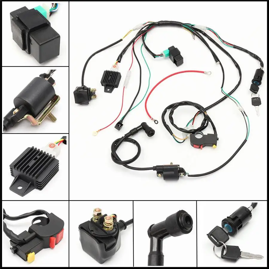 HiMISS 50 70 90 110 CC CDI Ledningsnet Spole Forsamling for Elektriske ATV Quad-Kit