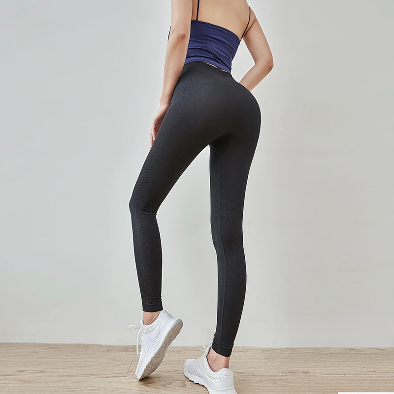 CHRLEISURE Problemfri Yoga Bukser Kvinder, Høj Talje Solid Sport Leggings Fitnesscenter Stramme Åndbar Kører Trænings-og Leggings Sportstøj