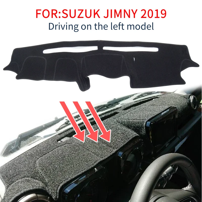 For Suzuki Jimny 2019 2020 Dash Mat Dashmat Anti-Slip Mat Dashboard Pad Beskyttende Dække Parasol Dashmat Tæppe Tilbehør