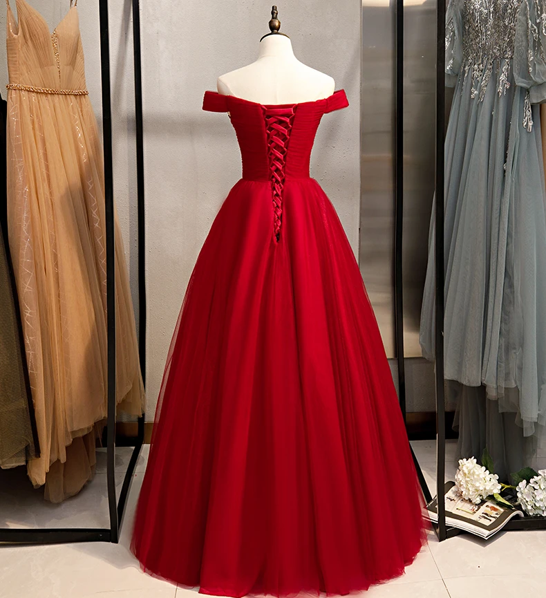 Gå Ved Siden Af Dig Dubai Prom Kjoler Elegant Lang Aften Kjole 2020 Bourgogne Sparkle Bling Beaded Spaghetti Strop Kæreste Tyl