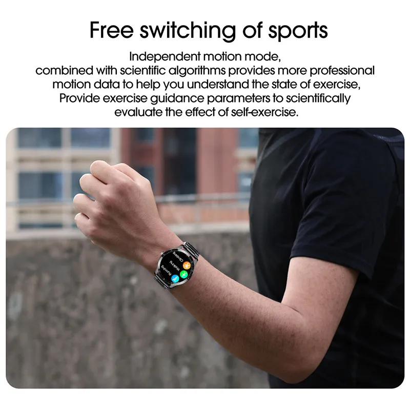 LIGE Smart Ur Mænd smartwatch Vandtæt Sport Fitness Ur med puls, Blodtryk Overvåge Stål bælte Reloj Inteligente