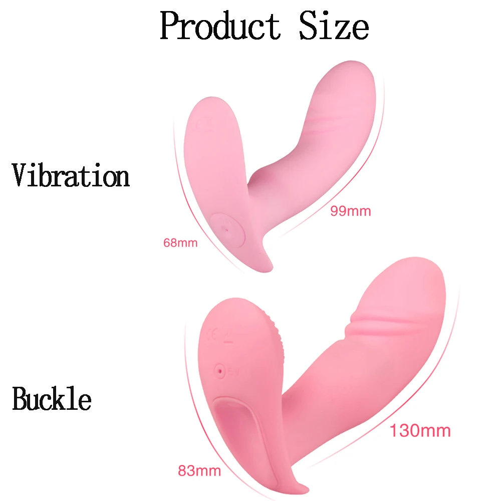 Intim Bærbare Dildo Vibrator til Kvinder Masturbator Trusser G-Spot Klitoris Stimulator Fjernbetjening Trusser Voksen Sex legetøj