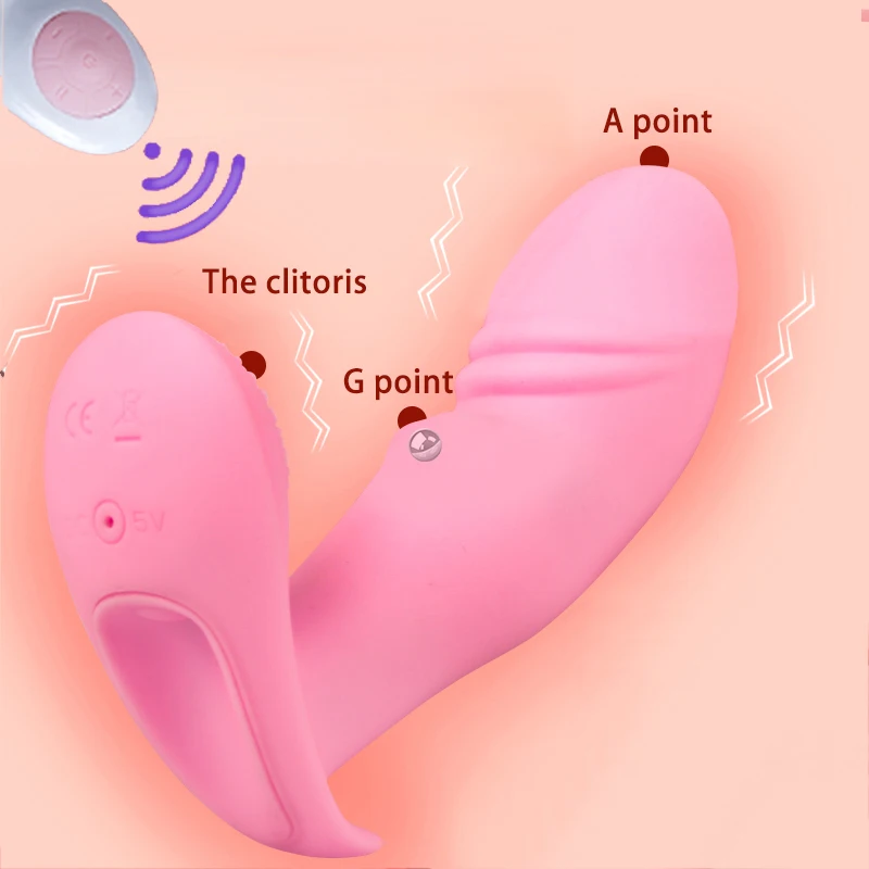 Intim Bærbare Dildo Vibrator til Kvinder Masturbator Trusser G-Spot Klitoris Stimulator Fjernbetjening Trusser Voksen Sex legetøj