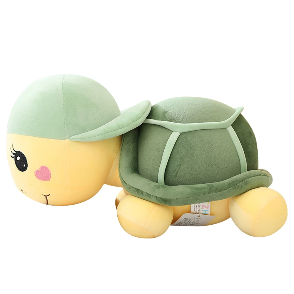 Nyt produkt net red hat lille skildpadde soft toy dukke ned bomuld plys legetøj søde skildpadde baby sove sove dukke dovne seng at sove