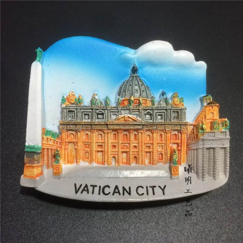 Vatikanstaten, Rom, Pisa, Venedig, DUOMO DI MILANO, Venezia Italia Firenze Bandiera D ' Italia Souvenir-Samling 3d-Magnet til Køleskab