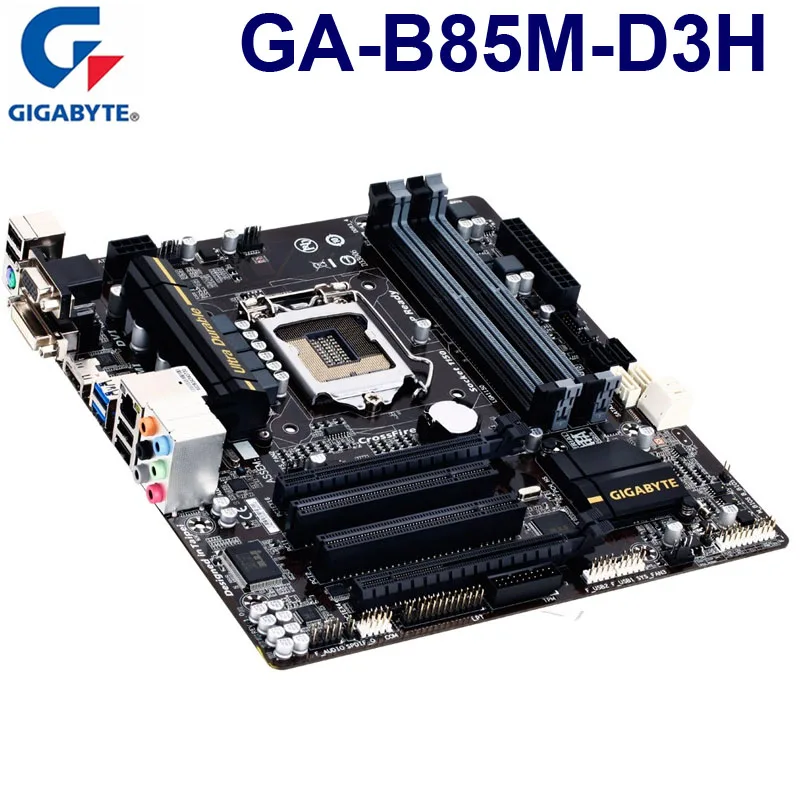 Gigabyte GA B85M D3H Brugte Desktop bundkort yrelser PC LGA 1150 i3 i5-i7 DDR3 B85M-D3H 32GB oprindelige bundkort Micro-ATX