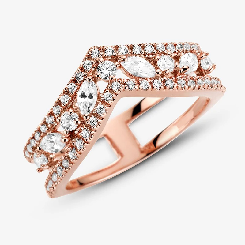 2020 Nye Efteråret 925 Sterling Sølv Ring Bane Slange Kæde Mønster Ring Crown Ringe Kvinder Engagement Jubilæum Smykker