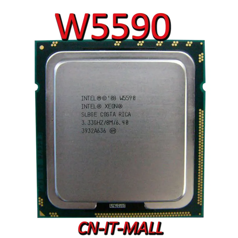 Trak Xeon W5590 CPU 3,33 GHz 8M 4 Kerne 8 Tråde LGA1366 Processor