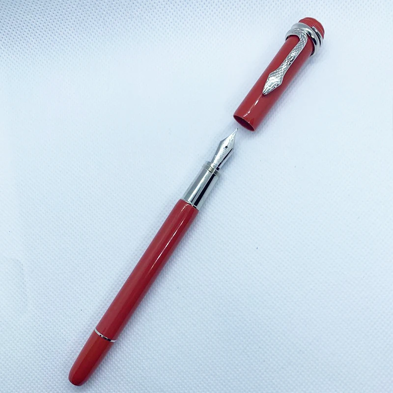 MB pen Slange klip de røde og sorte fountain pen Signatur blæk pen
