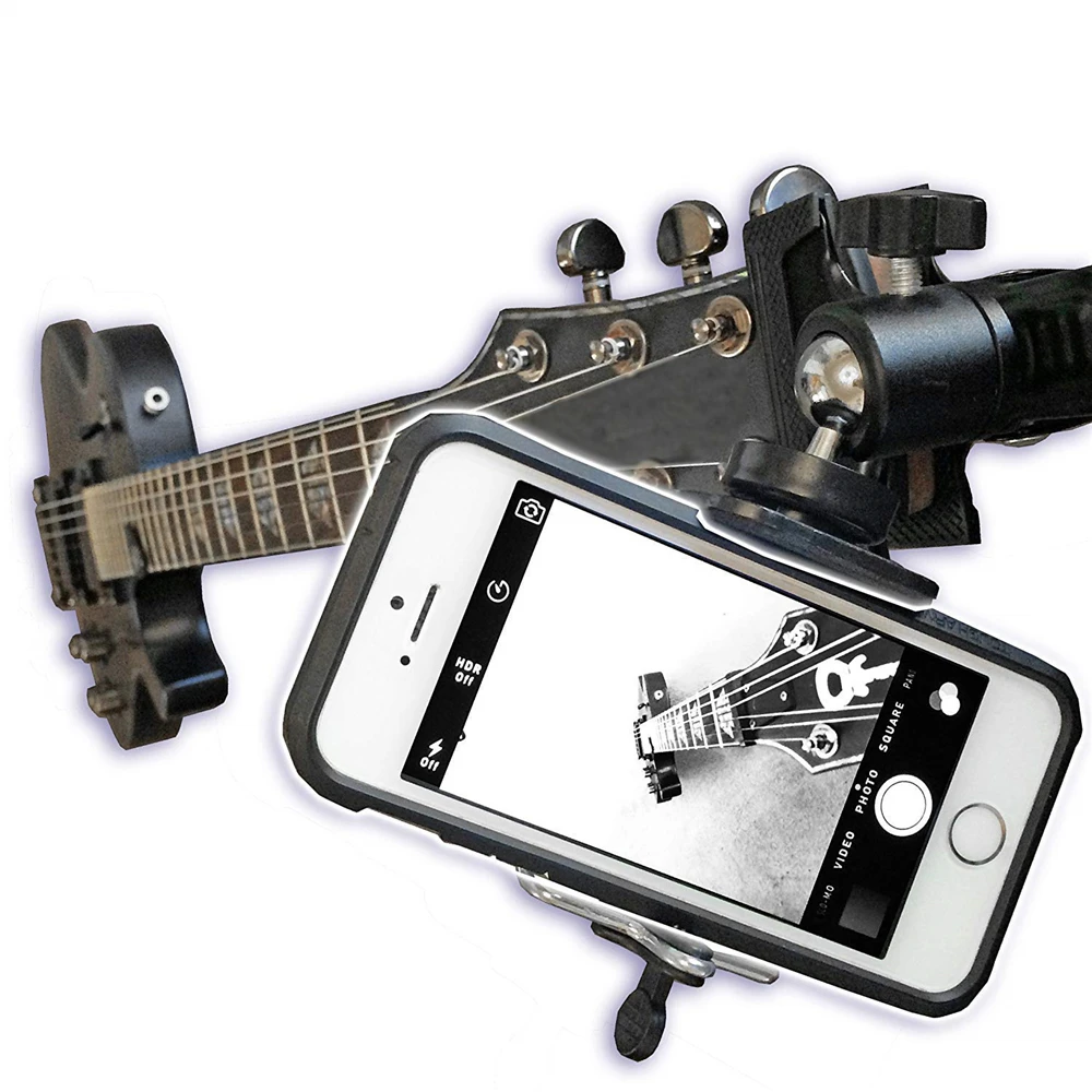 Guitar Ukulele Smartphone Fiksering Mount Holder til Gopro Action Kameraer Tilbehør, Mobiltelefoner, Kamera Mount Beslag-Adapter