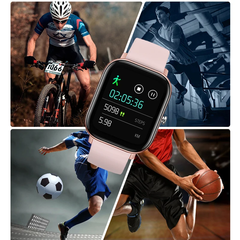 P8 Vandtæt Smart Ur 1,4 tommer Fuld Kontakt Sport Armbånd pulsmåler Sove Overvågning Smartwatch Til IOS Android