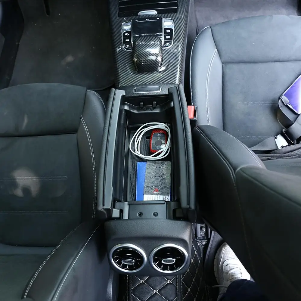 For 2019-2020 Mercedes-Benz A-Klasse W177 Interiør Ændret Tilbehør Center Control-Armlæn Max Drink-Kort Placering Box