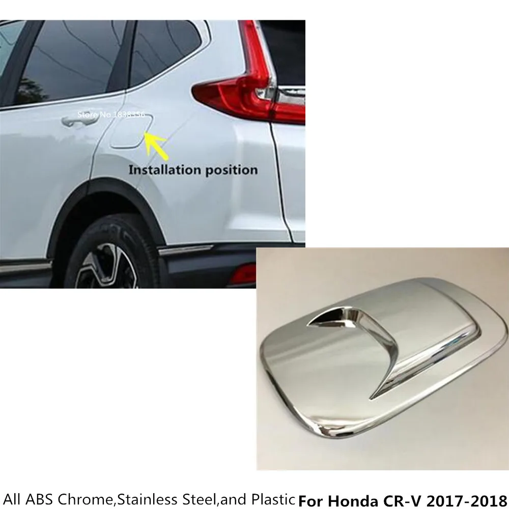 For Honda CRV CR-V 2017 2018 2019 2020 Gas/Brændstof/Olie Tank dækkappe Mærkat Bil Organ, ABS Chrome Auto Bil en Del Hood Tilbehør