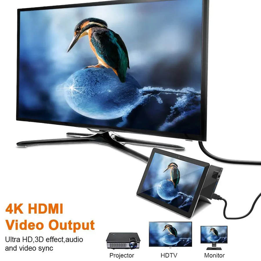 Overfladen Gå-Dockingstation USB-C-Hub HDMI Gigabit RJ45 Ethernet-Adapter Type C-Hub microsoft surface gå tilbehør