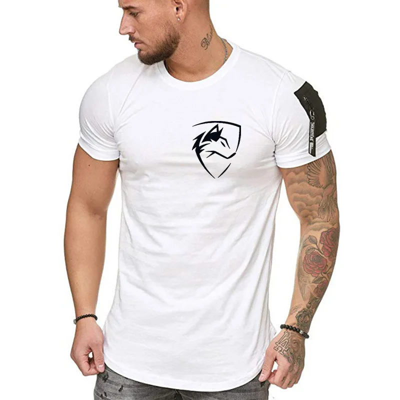 2020 nye mode til mænd T-shirt kort ærme rund hals trykt bomuld kortærmet T-shirt afslappet boy T-shirt top