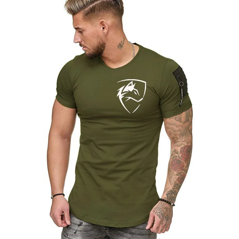 2020 nye mode til mænd T-shirt kort ærme rund hals trykt bomuld kortærmet T-shirt afslappet boy T-shirt top
